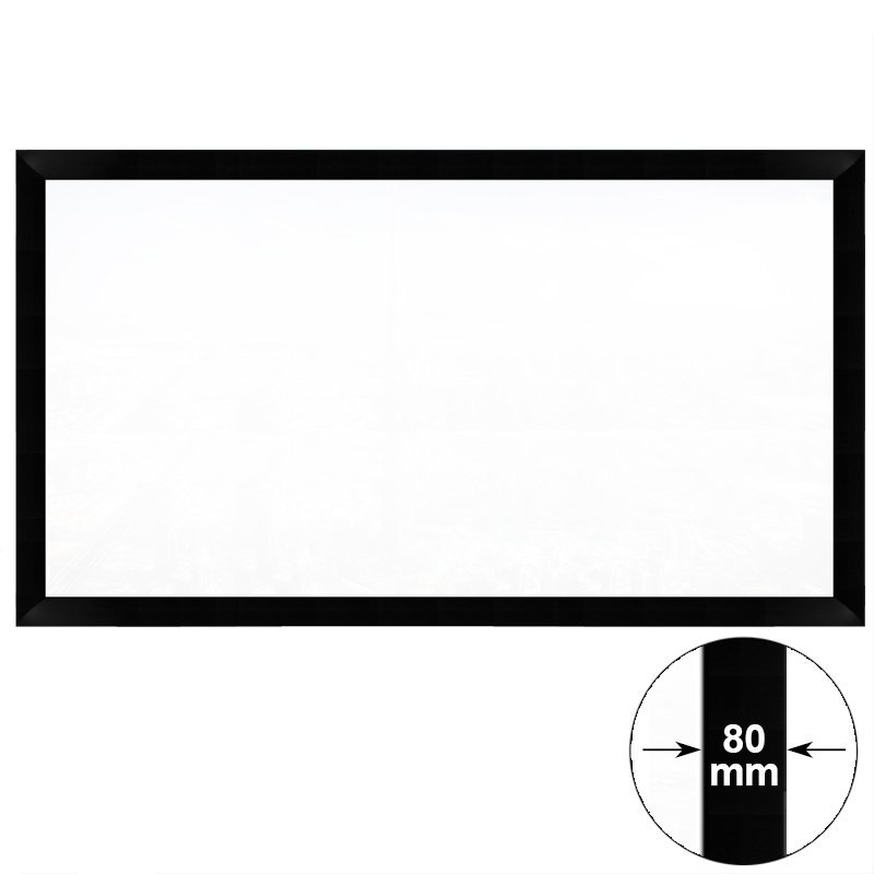 100-дюймовый 4K Ultra HDR Crystal Black проекционный экран с фиксированной рамкой для дома Threther