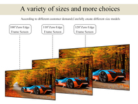 10 мм Ультра узкий экран проекции с фиксированной фиксированной кадром