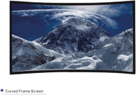 Изогнутый экран кадра